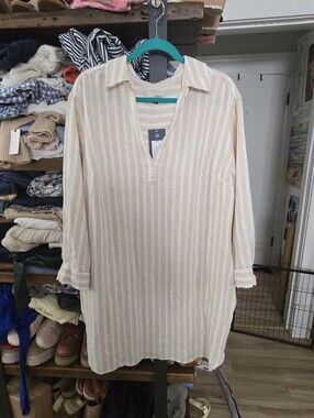 Target Cream and White Striped Mini Dress